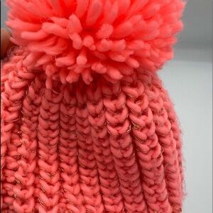 Girls hat size 8+, beautiful coral color, new like condition